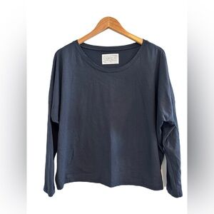 The Cat's Pajamas Navy Dolman Sleeve Pajama Top Size Small